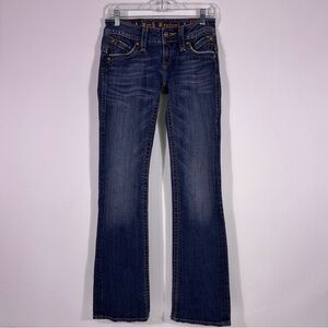 Rock Revival Gwen Boot Cut Dark Indigo Jeans Size 27